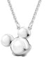 Фото #4 товара Swarovski disney Mickey Mouse Silver-Tone Crystal Pendant Necklace, 19-1/4"