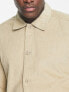 Only & Sons cord overshirt in beige