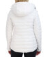 ფოტო #2 პროდუქტის Women's Stretch Faux-Fur-Hooded Packable Puffer Coat