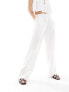 Фото #7 товара IIsla & Bird narrow waist beach trouser co-ord in white