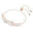 Swarovski Damen Armband Lilia Schmetterling, Weiß, Roségoldfarbe 5636430