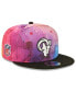 ფოტო #1 პროდუქტის Men's Pink, Black Los Angeles Rams 2022 NFL Crucial Catch 9FIFTY Snapback Hat