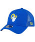 Men's Royal Los Angeles Rams A-Frame Trucker 9FORTY Adjustable Hat