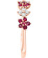 Ruby (3/8 ct. t.w.) & Diamond (1/6 ct. t.w.) Flower Band in 14k Rose Gold