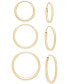 Фото #1 товара Серьги Macy's Endless Hoop in Gold