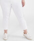 Фото #6 товара Plus Size High-Rise Cuff Capri Jeans, Created for Macy's