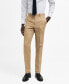 Фото #1 товара Men's Linen Slim Fit Suit Pants