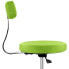 Фото #3 товара Krzesło taboret hoker kosmetyczny z oparciem na kółkach do 150 kg TERNI zielony