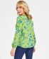 Women's Printed Lace-Up Blouse, Created for Macy's