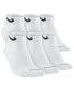 ფოტო #1 პროდუქტის Unisex Everyday Plus Cushioned Training Ankle Socks 6 Pairs
