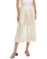 Фото #1 товара Ulla Johnson Pleated Silk & Linen-Blend Skirt Women's