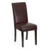 Фото #4 товара Dark Brown Leather Parsons Chair