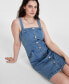 ფოტო #2 პროდუქტის Women's Denim Pinafore Dress, Created for Macy's