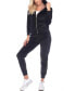 Women's Velour Tracksuit Loungewear 2pc Set