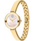 ფოტო #2 პროდუქტის Women's Bold Bangles Swiss Quartz Ionic Plated Gold-Tone Steel Watch 28mm