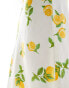 Фото #5 товара Wednesday's Girl lemon print bias cut midaxi skirt in multi