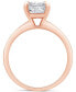 ფოტო #3 პროდუქტის Certified Lab Grown Diamond Radiant-Cut Solitaire Engagement Ring (3 ct. t.w.) in 14k Gold