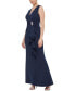 Women's Scuba Cascade Ruffle Gown