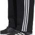 Adidas Essentials 3 Stripes Fleece Mens Pants Black-White bk7427