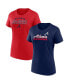 ფოტო #1 პროდუქტის Women's Atlanta Braves Risk T-Shirt Combo Pack