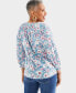 Petite Wind Garden Gathered Knit Blouse, Created for Macy's