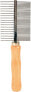 Фото #1 товара Гребень для шерсти TRIXIE двусторонний с деревянной ручкой 17 см