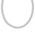 Фото #3 товара Badgley Mischka lab Grown Diamond Link 17-1/2" Necklace (15 ct. t.w.) in 14k White Gold