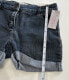 DENIM JEAN SHORTS Women's SIZE 7 Blue Cut New Pure Style Dark Wash NEW