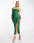 Фото #2 товара Vesper sequin cami strap midi dress in green