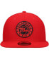 Фото #4 товара Men's Red Philadelphia 76ers Logo 9FIFTY Snapback Hat