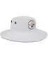 ფოტო #4 პროდუქტის Men's White Pittsburgh Steelers 2023 NFL Training Camp Panama Bucket Hat