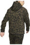 Фото #2 товара Erkek Haki Sportswear Tech Fleece Full Zip Printed Hoodie Kapüşonlu Ceket
