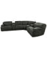 Фото #5 товара Sebaston 6-Pc. Fabric Sectional with 2 Power Motion Recliners and 2 USB Consoles, Created for Macy's