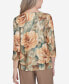 ფოტო #2 პროდუქტის Petite Emerald Isle Vintage Floral Top