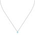 Фото #1 товара Silver necklace with blue zircon Silver LPS10AWV11
