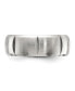 Фото #3 товара Stainless Steel Brushed and Polished Grooved Band Ring