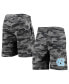 Фото #1 товара Men's Charcoal, Gray North Carolina Tar Heels Camo Backup Terry Jam Lounge Shorts