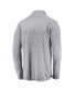 Фото #4 товара Men's Gray Oklahoma Sooners Striated Raglan Quarter-Zip Jacket