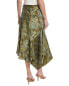Lafayette 148 New York Asymmetrical Handkerchief Silk Skirt Women's