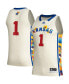 ფოტო #2 პროდუქტის Men's #1 Khaki Kansas Jayhawks Honoring Black Excellence Basketball Jersey