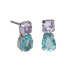 Фото #1 товара Beautiful silver earrings with Bay crystals A4897-15HT