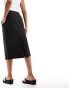 Фото #6 товара Calvin Klein Jeans midi parachute skirt in black