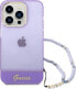 Guess Etui Guess GUHCP14LHGCOHU Apple iPhone 14 Pro fioletowy/purple hardcase Translucent Pearl Strap