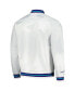 ფოტო #3 პროდუქტის Men's White Charlotte Hornets Hardwood Classics Throwback Wordmark Raglan Full-Snap Jacket