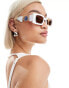 AIRE arm detail sunglasses in white