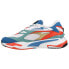 Фото #6 товара Puma RsFast Go For Lace Up Mens Blue, Orange, White Sneakers Casual Shoes 38579
