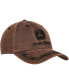 Men's Brown John Deere Classic Oil Skin Adjustable Hat