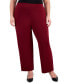 Фото #2 товара Plus and Petite Plus Size Wide-Leg Pull-On Pants, Created for Macy's