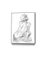 20" x 16" Sitting Pose II Art Block Framed Canvas