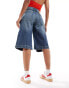 Cotton On 90s baggy shorts in blue dusk denim Gedecktes Blau, 34 - фото #3